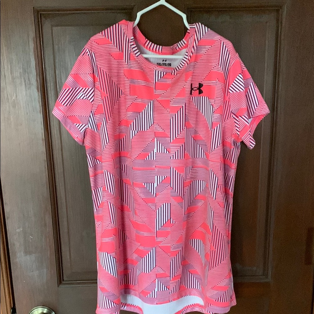 Under Armour Pink Geometric Tee